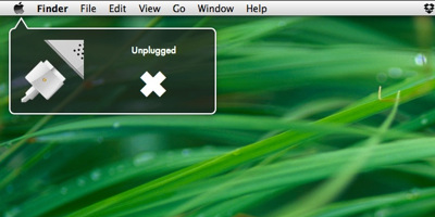 UnPlugged, o cómo recibir notificaciones cada vez que se desconecta el Mac de la corriente eléctrica