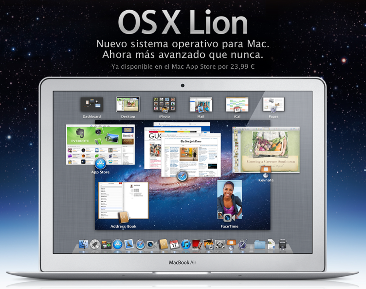 Mac OS X Lion ya está en la Mac AppStore