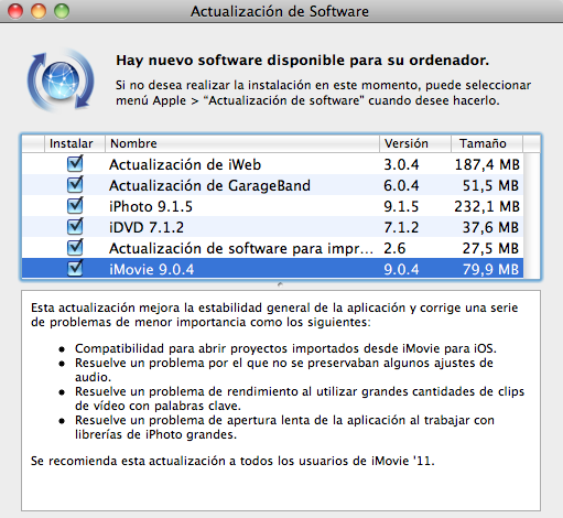 iLife 11 se actualiza