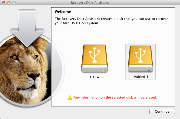 Apple lanza Lion Recovery Disk Assistant