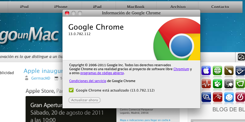 Google Chrome es considerado el mejor navegador web para Mac