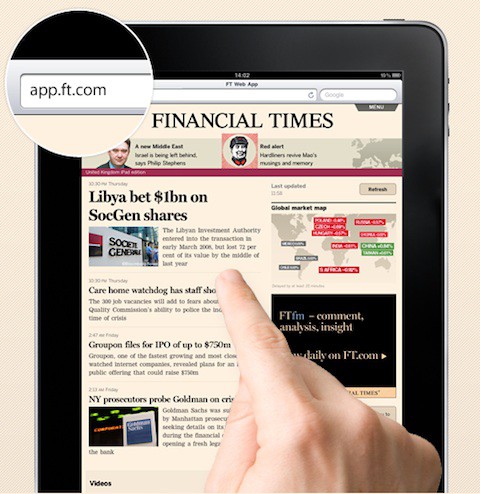 Apple retira la app del Financial Times, que se lanza en solitario basándose en HTML5