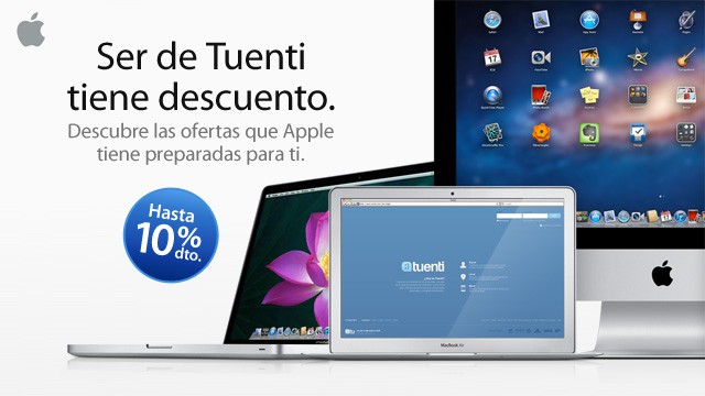 Apple ofrece hasta un 10% de descuento a los usuarios de Tuenti