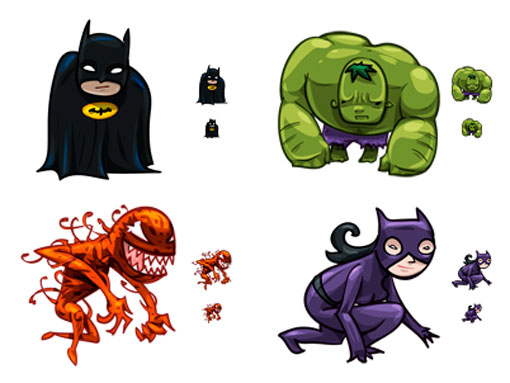 Heroes&Villains, 28 bonitos iconos para tu Mac