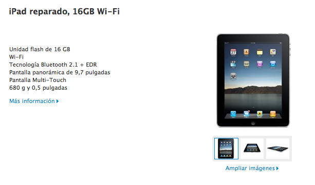 iPads reparados por unos 200€ en la Apple Store… Americana