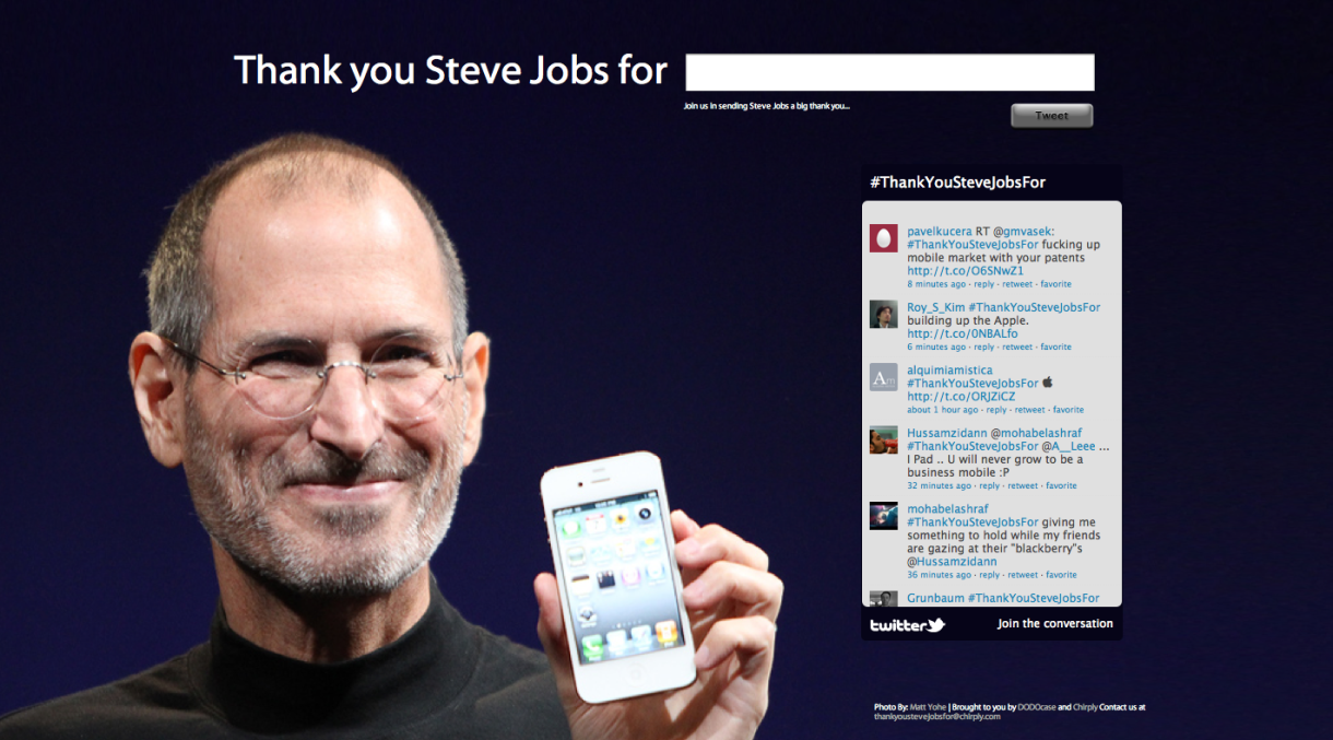 ¿Qué le agradecerías a Steve Jobs?