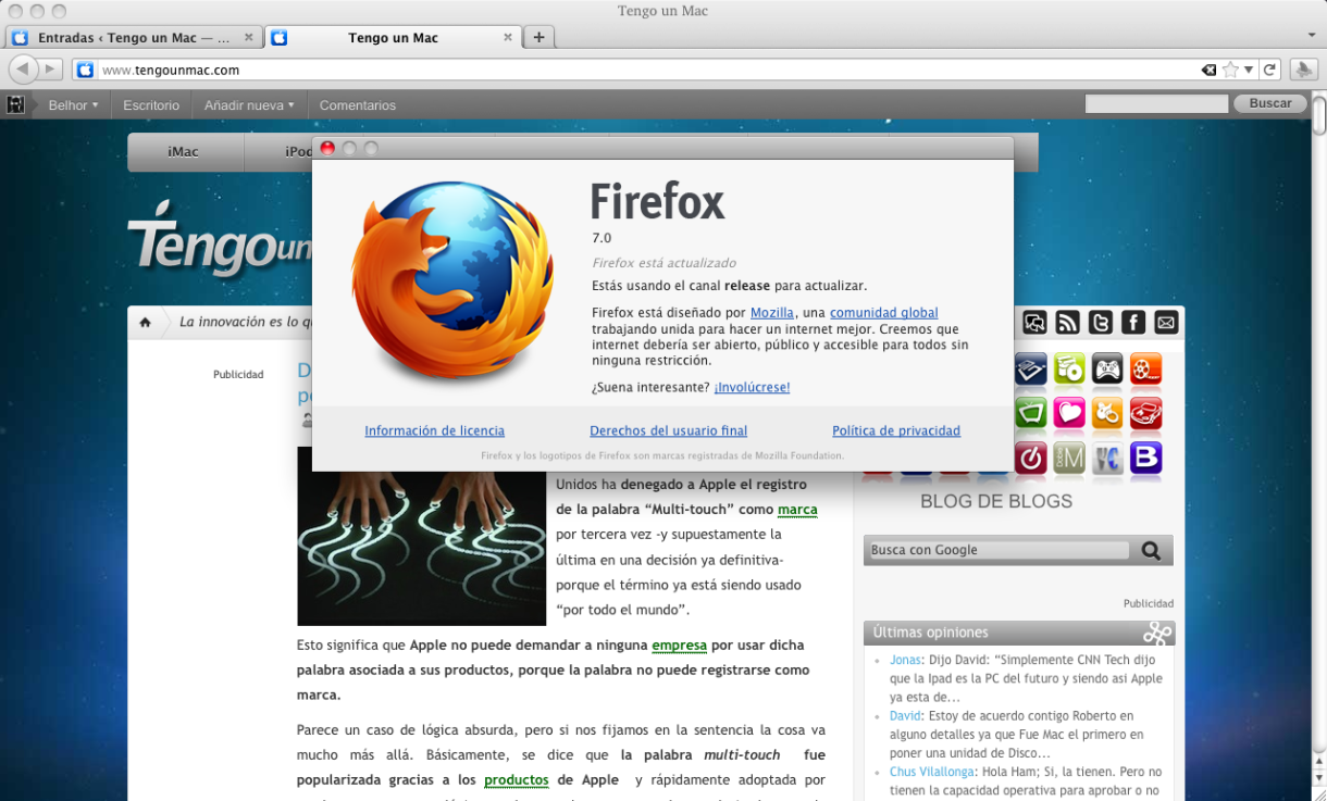 Firefox 7 ya está disponible