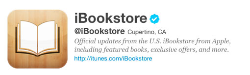 Apple estrena cuenta de iBookStore en Twitter