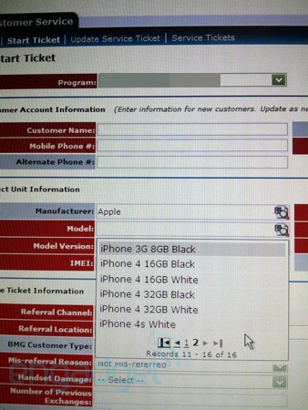 Aparece un iPhone 4s blanco en el inventario de AT&T