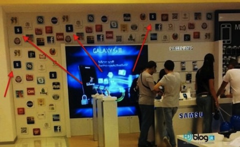 La tienda física de Samsung ya no luce logotipos de Apple