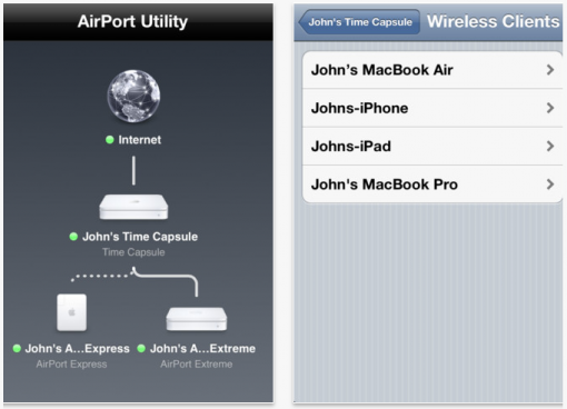 airport utility iOS