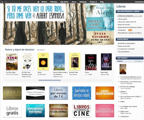 Apple abre la iBookstore española