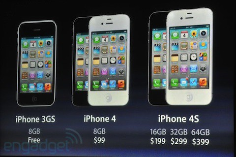 Apple anuncia el nuevo iPhone 4S: iPhone 4 e iPhone 3GS caen de precio