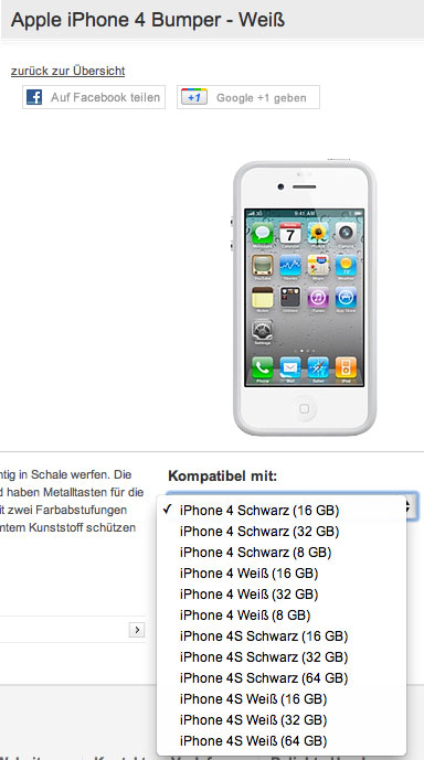 Vodafone Alemania lista en su web terminales iPhone 4 de 8Gb e iPhone 4S de 16, 32 y 64Gb