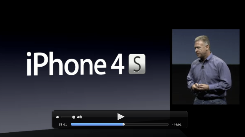 Ya está disponible el vídeo de la keynote del iPhone 4S