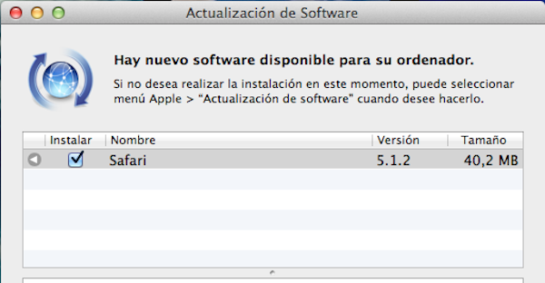 Safari se actualiza a su versión 5.1.2