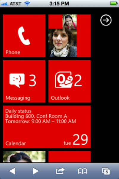 Prueba como sería Windows Phone…en tu iPhone