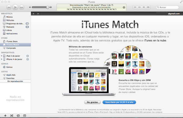 iTunes Match, disponible