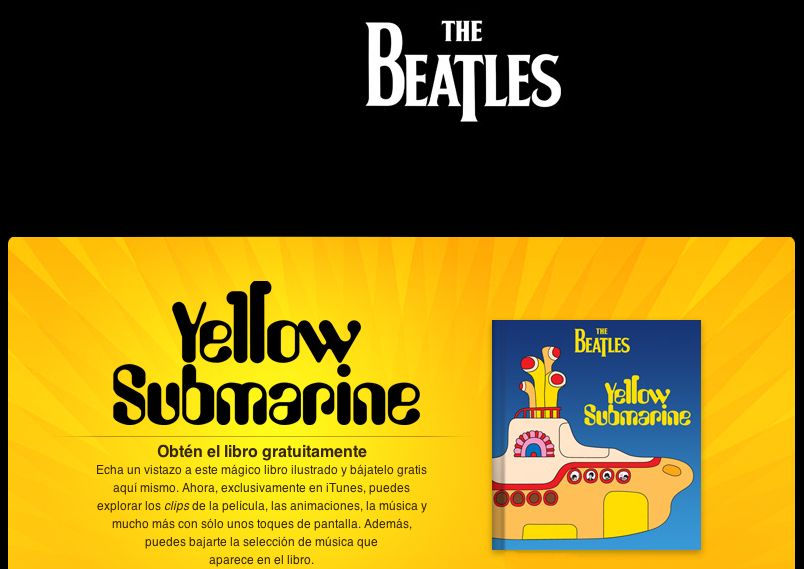 Regálate el libro Yellow Submarine de The Beatles en la iBookstore