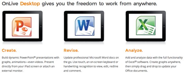 Manejando Windows 7 y Office desde el iPad