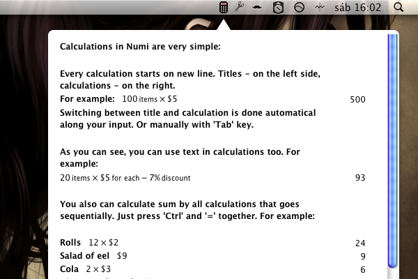 Numi, una calculadora inteligente