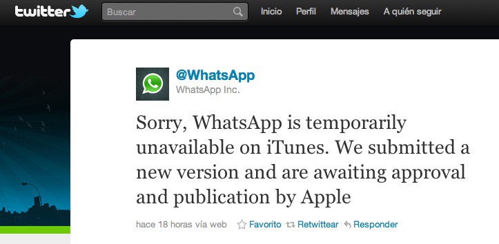 WhatsApp, eliminada de la AppStore