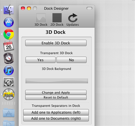 Dock Designer, o cómo cambiar la apariencia del Dock