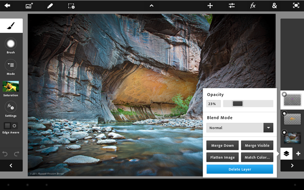 Adobe Photoshop Touch llega al iPad