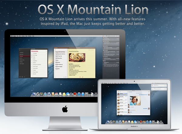 El próximo OS X: Mountain Lion