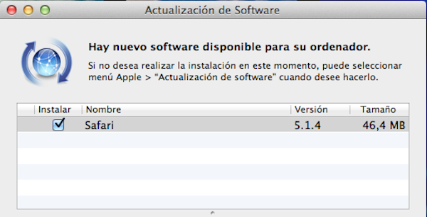 Safari 5.1.4, una actualización menor antes de la siguiente versión