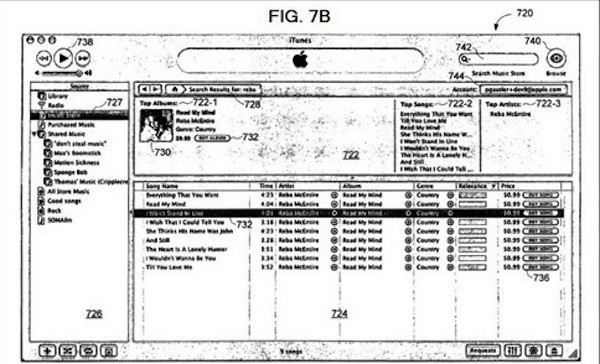 Apple consigue la patente del diseño del concepto original de iTunes Store