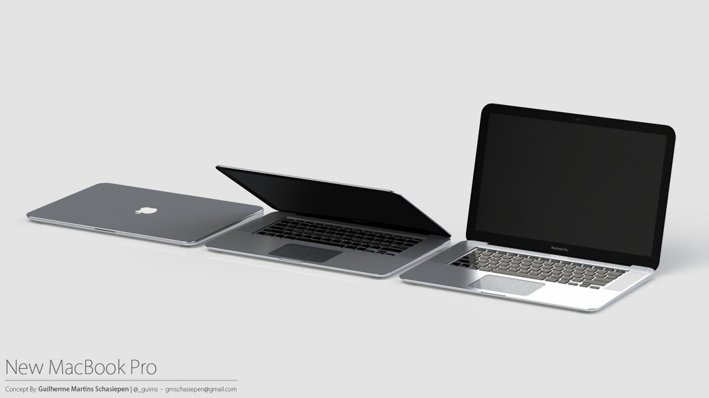 Se muestra un concepto de lo que podría ser el nuevo MacBook Pro