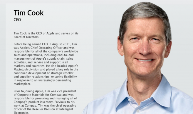 Tim Cook es el CEO mejor pagado de 2011