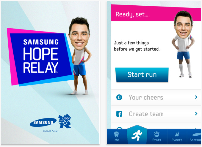 Descarga Samsung Hope Relay y muévete por una buena causa