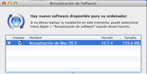 Ya está disponible la versión final de Mac OS X 10.7.4