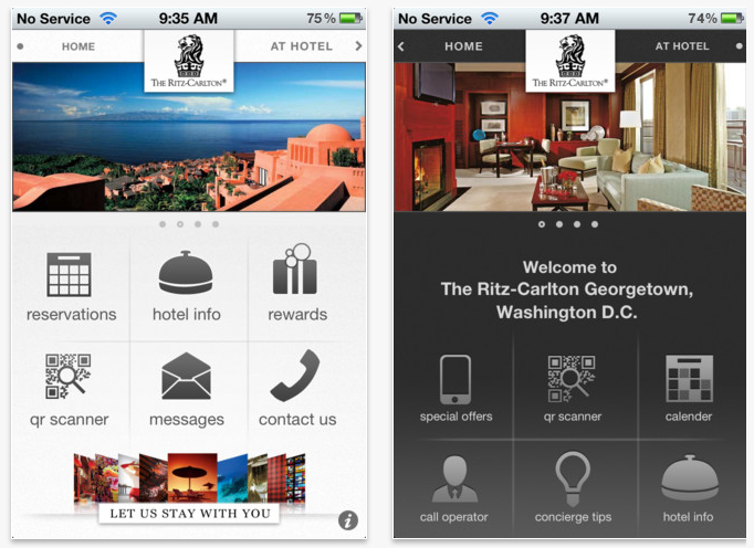 Reserva una habitación en el Ritz-Carlton desde tu iPhone