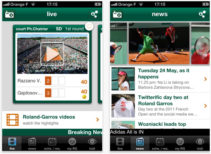 Siéntete como si estuvieras en Roland-Garros gracias a tu iPhone