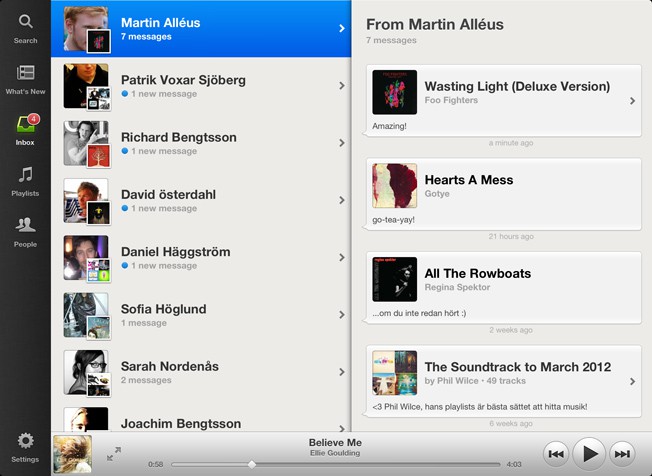 Ya está aquí Spotify para iPad
