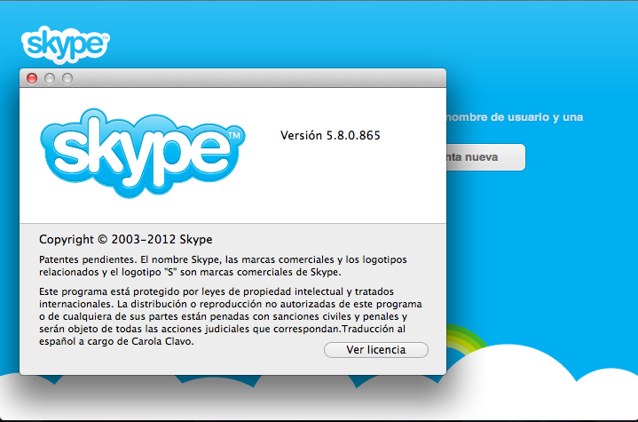 Skype ya es compatible con Mountain Lion