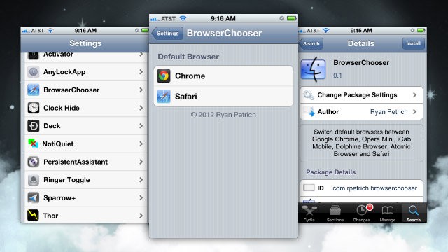 BrowserChooser, o cómo configurar que Chrome sea el navegador por defecto en iOS