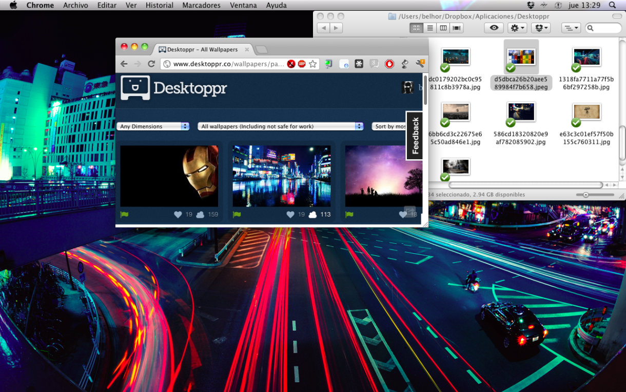 Desktoppr, o cómo tener tus fondos de pantalla sincronizados mediante Dropbox