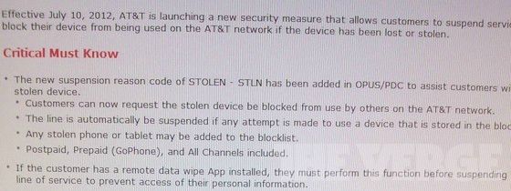 AT&T lanzará un servicio de bloqueo de smartphones robados