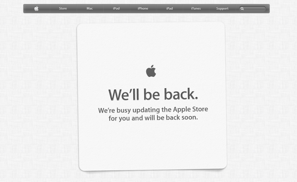 Apple Store Cerrada. ¿Saldrá hoy a la venta Mountain Lion?