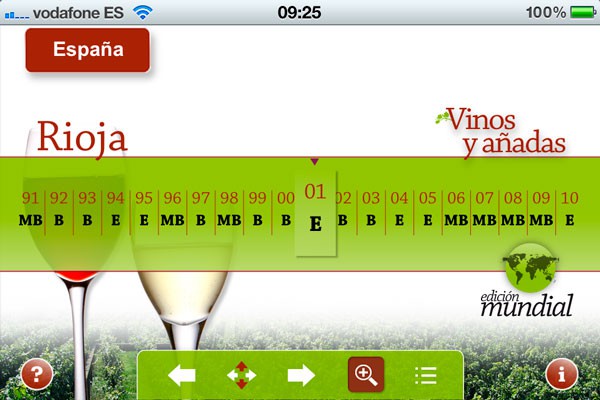 Vinos y añadas edición mundial, una interesante app para conocer la calidad de los vinos