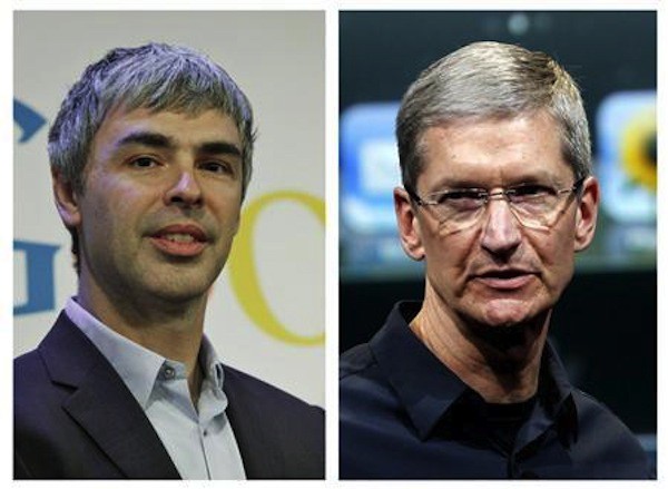 Los CEO de Apple y Google se reúnen para hablar sobre la Propiedad Intelectual y las patentes