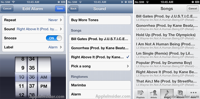 iOS 6 pone tu canción favorita en la alarma del iPhone