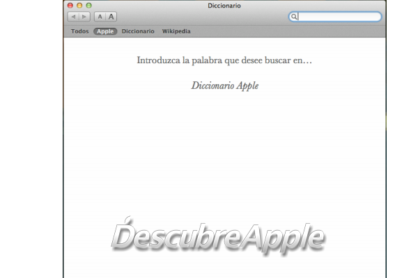 Por fin tenemos diccionario en español gracias a Mountain Lion