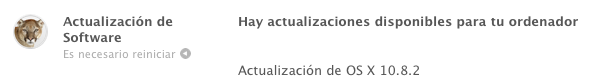 Apple actualiza Mountain Lion a la versión 10.8.2 y añade Facebook