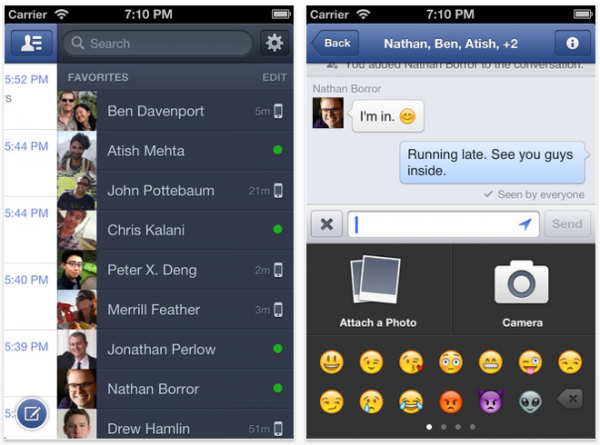 Facebook-Messenger-App-2.0 Actualización Facebook Messenger iOS