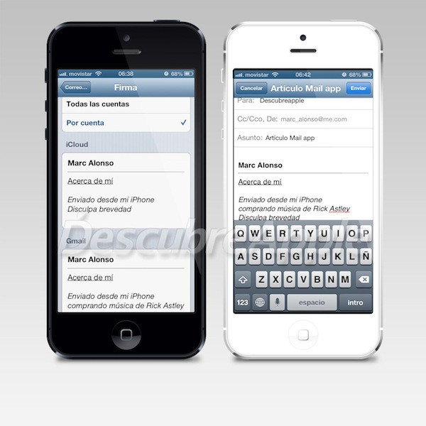 Truco en iOS 6, añade firmas personalizadas a cada cuenta de Mail y más